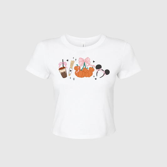 GIRLY THINGS CROPPED BABY TEE