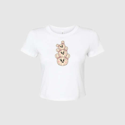 CUTIE PUMPKINS CROPPED BABY TEE