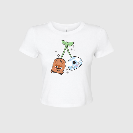 CHEWY CHERRY CROPPED BABY TEE
