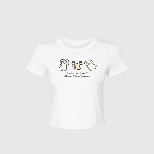 TRICK OR TREAT CROPPED BABY TEE
