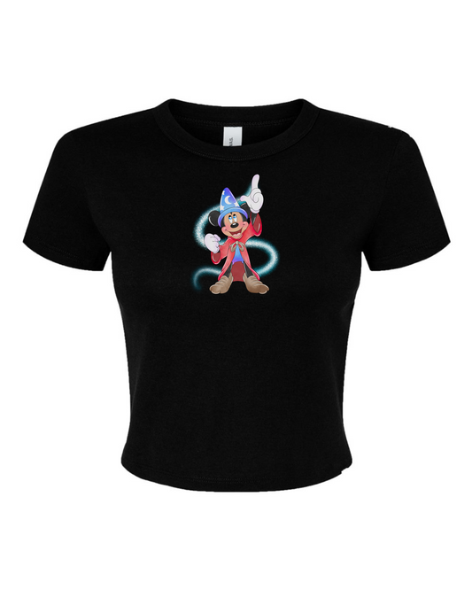 SORCERER MOUSE CROPPED BABY TEE