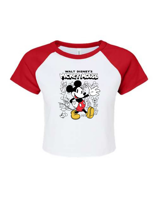 THE MOUSE CROPPED BABY TEE