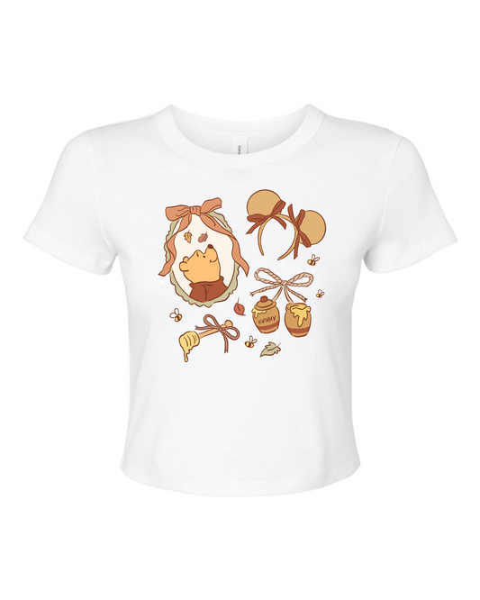 HUNNY BEAR CROPPED BABY TEE