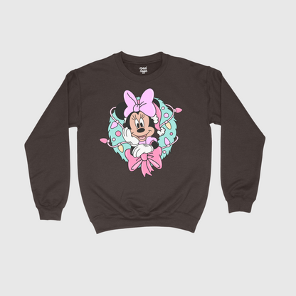 PINK WREATH SWEATSHIRT