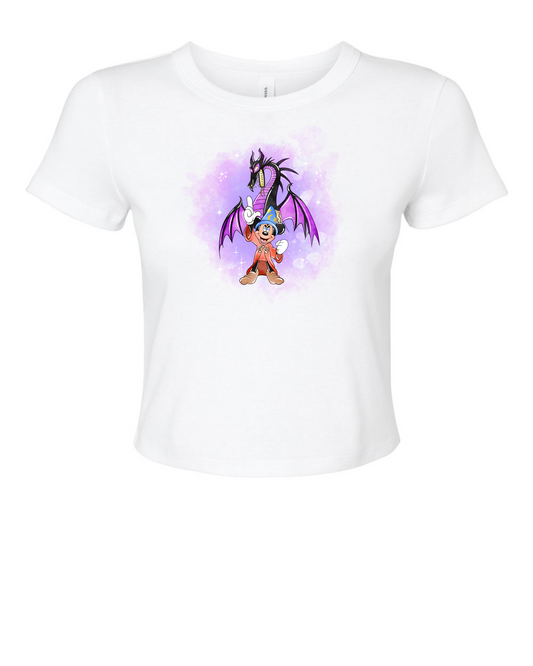 FANTASMIC DRAGON CROPPED BABY TEE