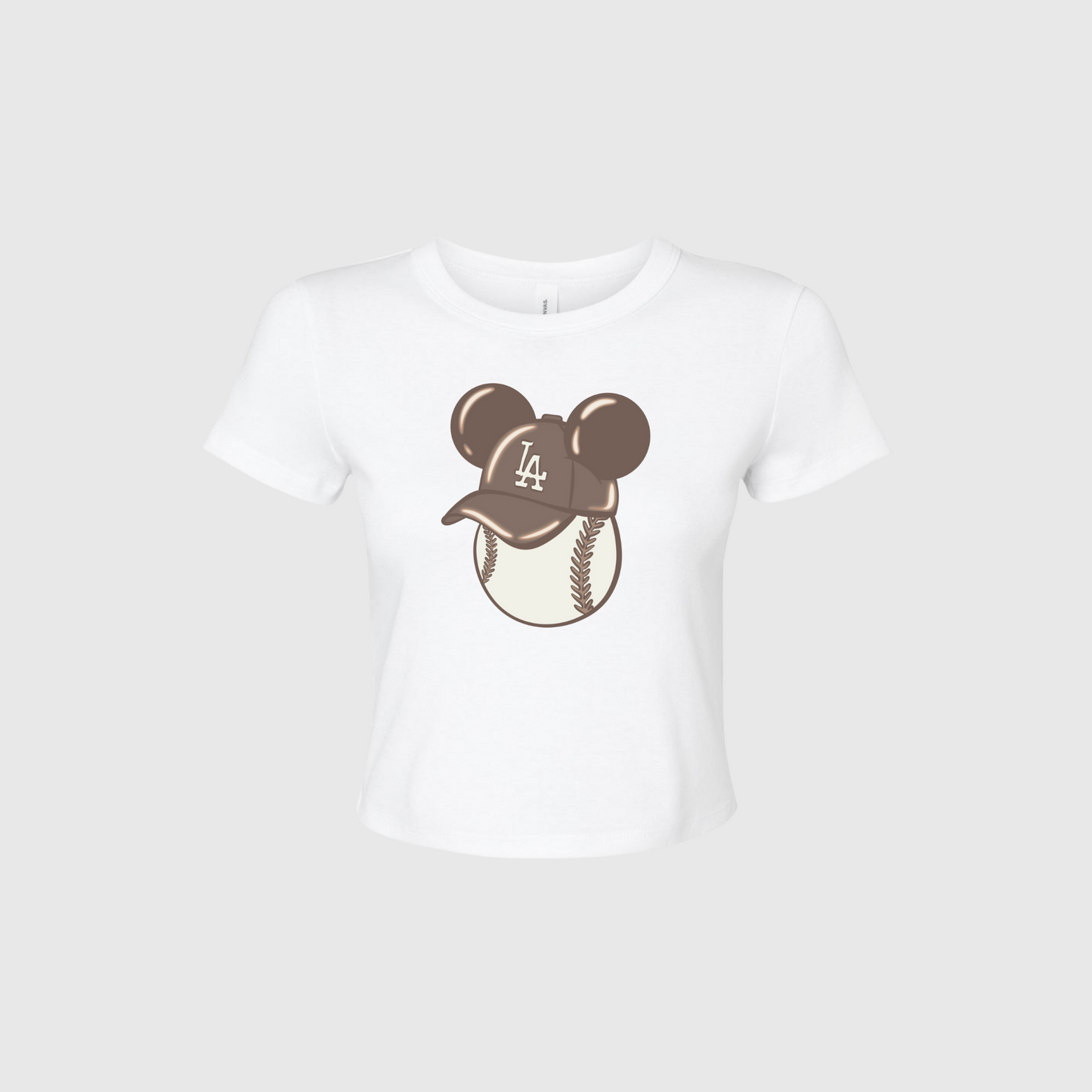 LA MOUSE CROPPED BABY TEE