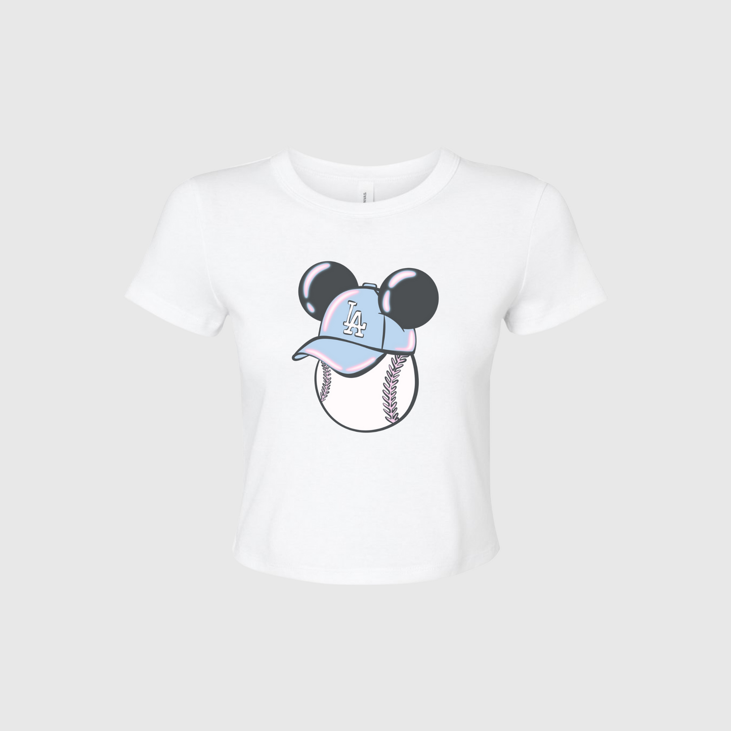 LA MOUSE CROPPED BABY TEE