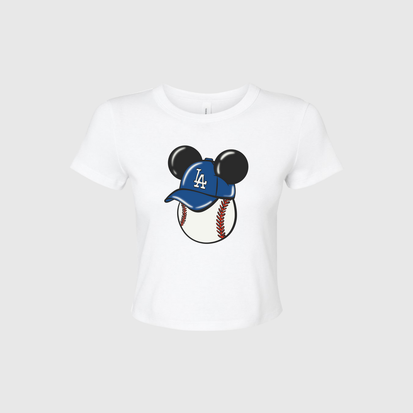 LA MOUSE CROPPED BABY TEE