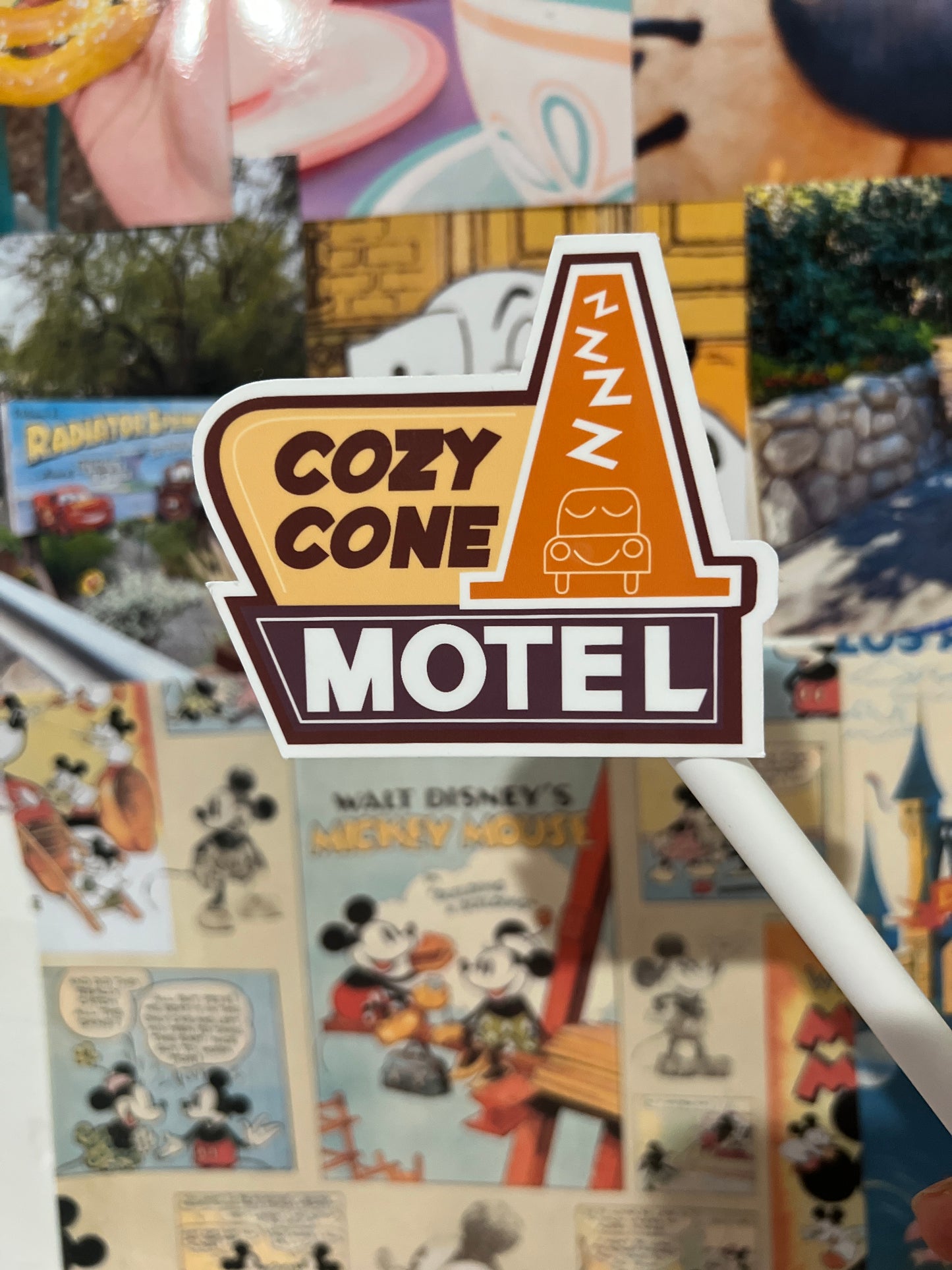 Cozy cone sticker