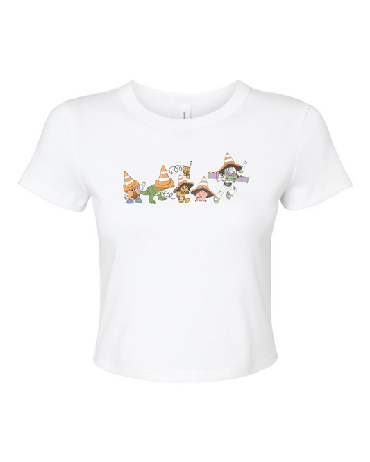 CROSSING TOYS WOMEN'S CROPPED BABY TEE